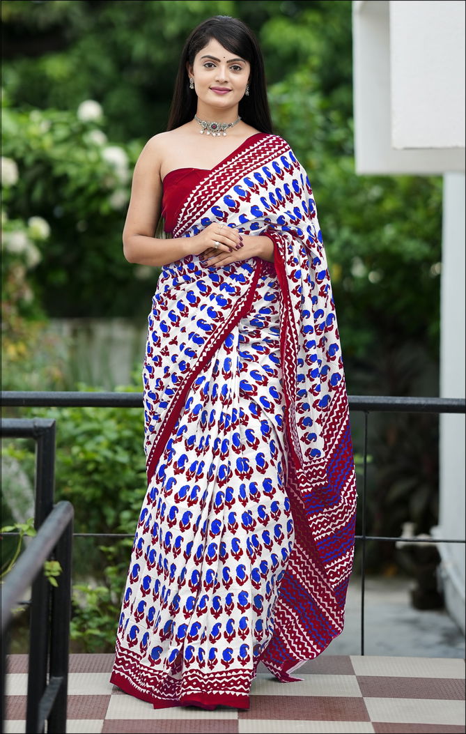 Miss Juli C By Df D Cotton Printed Daily Wear Saree Suppliers In India
